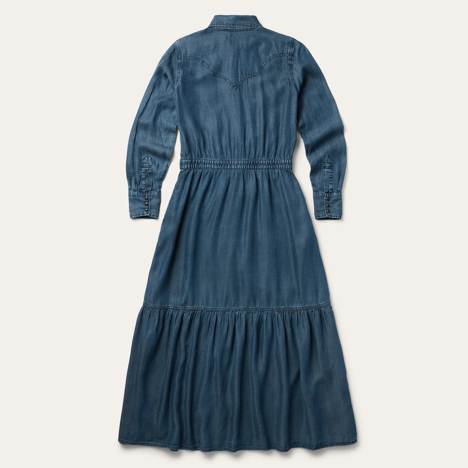 Stetson Denim LS Collared Western Dress | Dark Blue