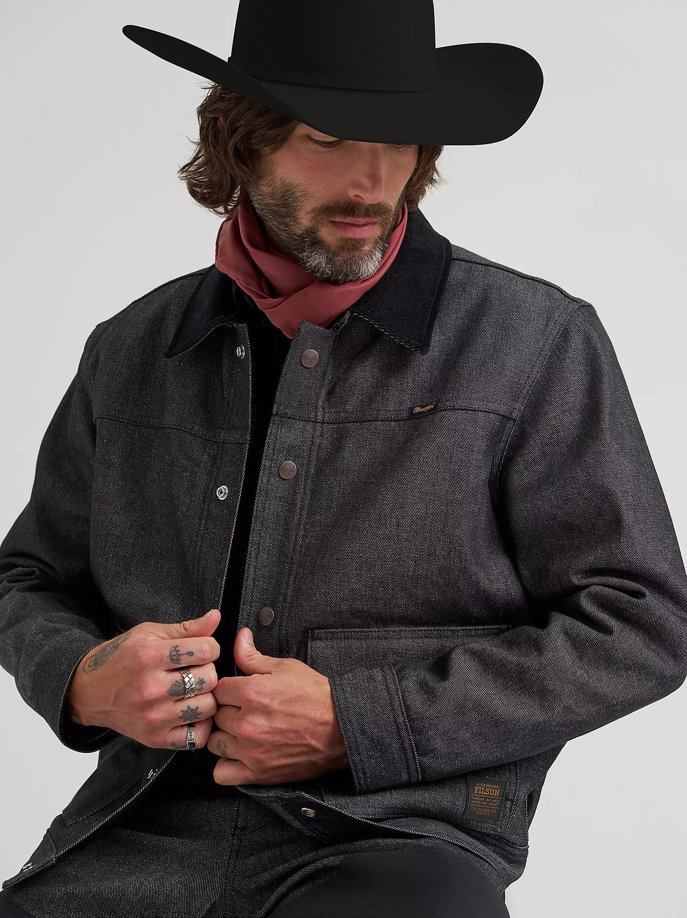 Wrangler® X Filson Denim Work Jacket | Black