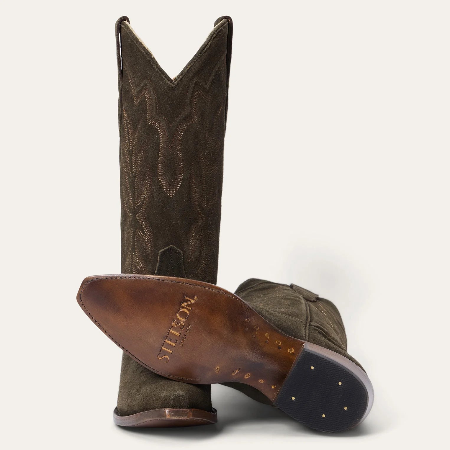 Stetson | Casey Suede Boot | Olive Green