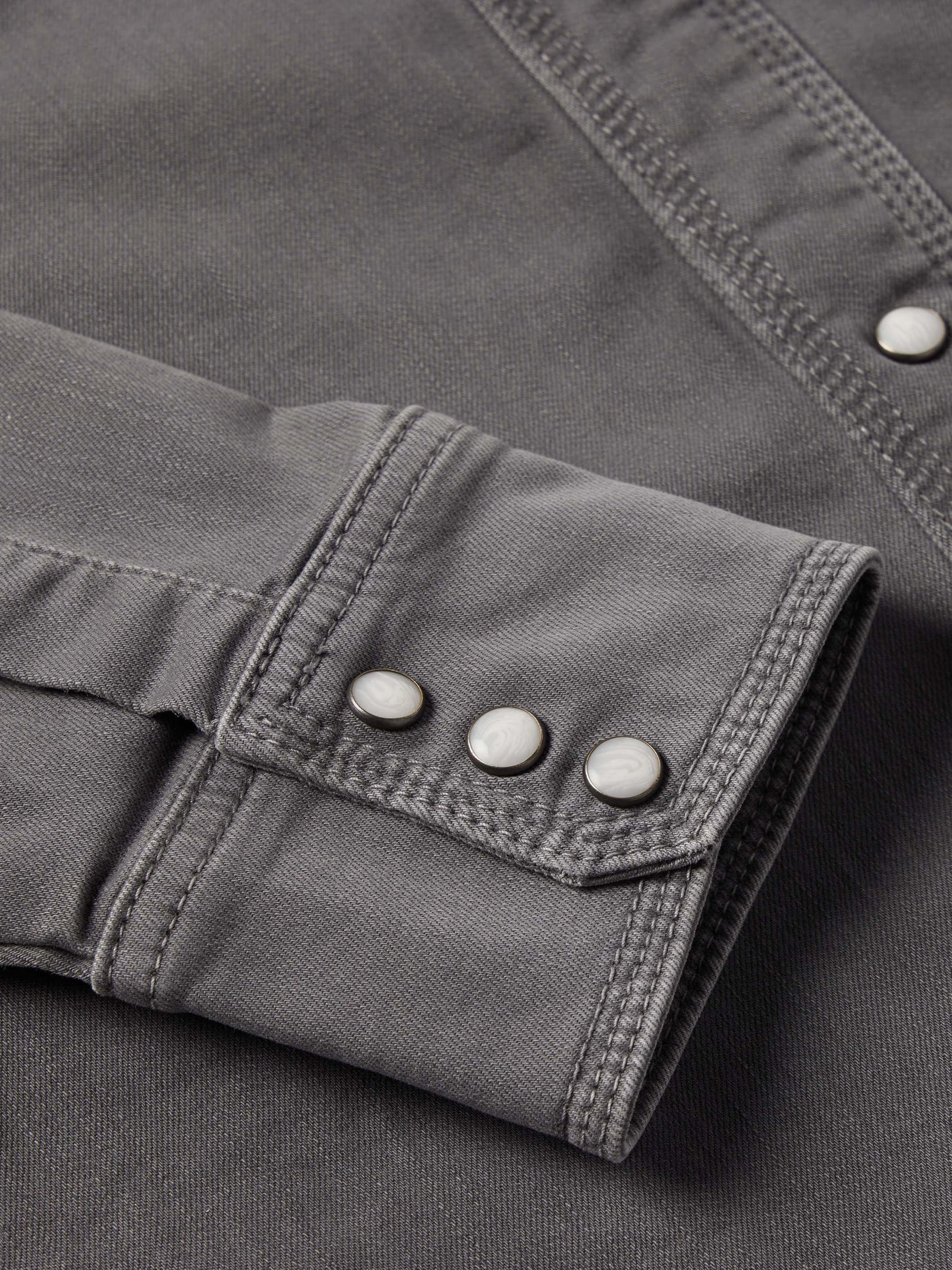 Schaefer Outfitter | Western Denim Snap Shirt | Carbon