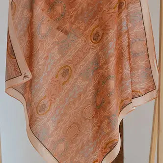 Western Harvest Silk Wild Rag Scarf | Dusty Rose | 26 x 26