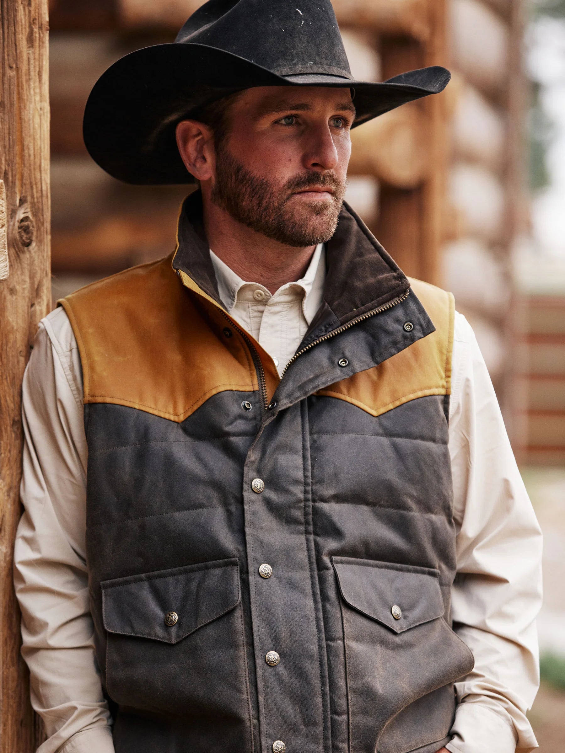 Schaefer Outfitter | Rangewax Puffer Vest | Wood