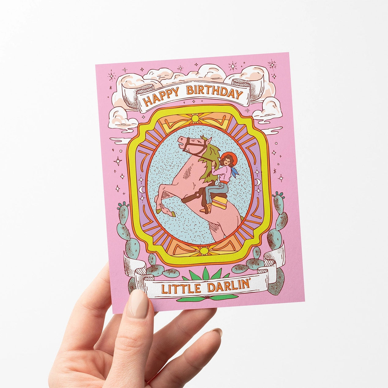 Darlin’ Cowgirl Birthday Greeting Card
