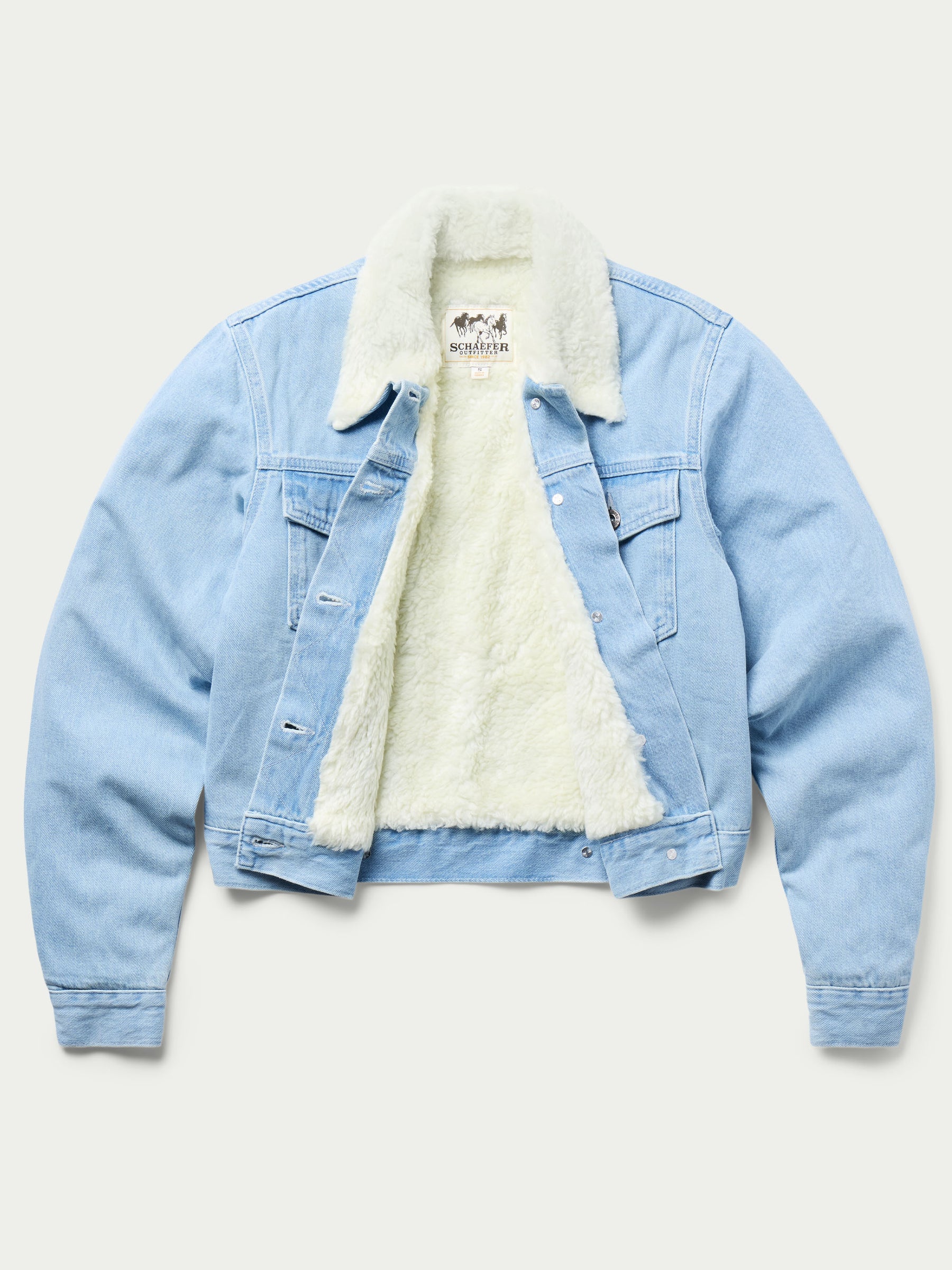 Schaefer Outfitter | Sherpa Lined Denim Jacket | Light Wash