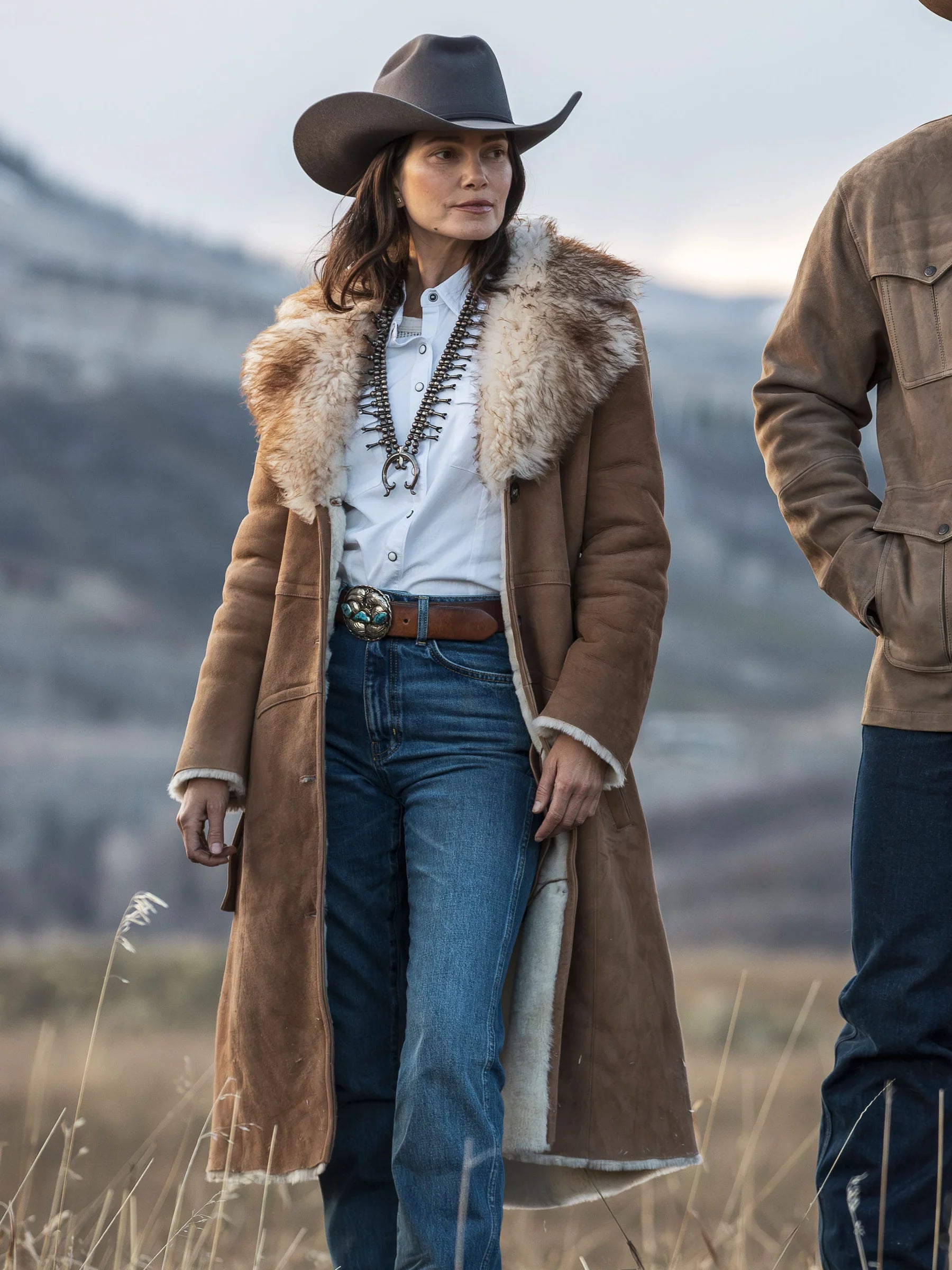 Schaefer Outfitter | Long Shearling Coat | Chestnut