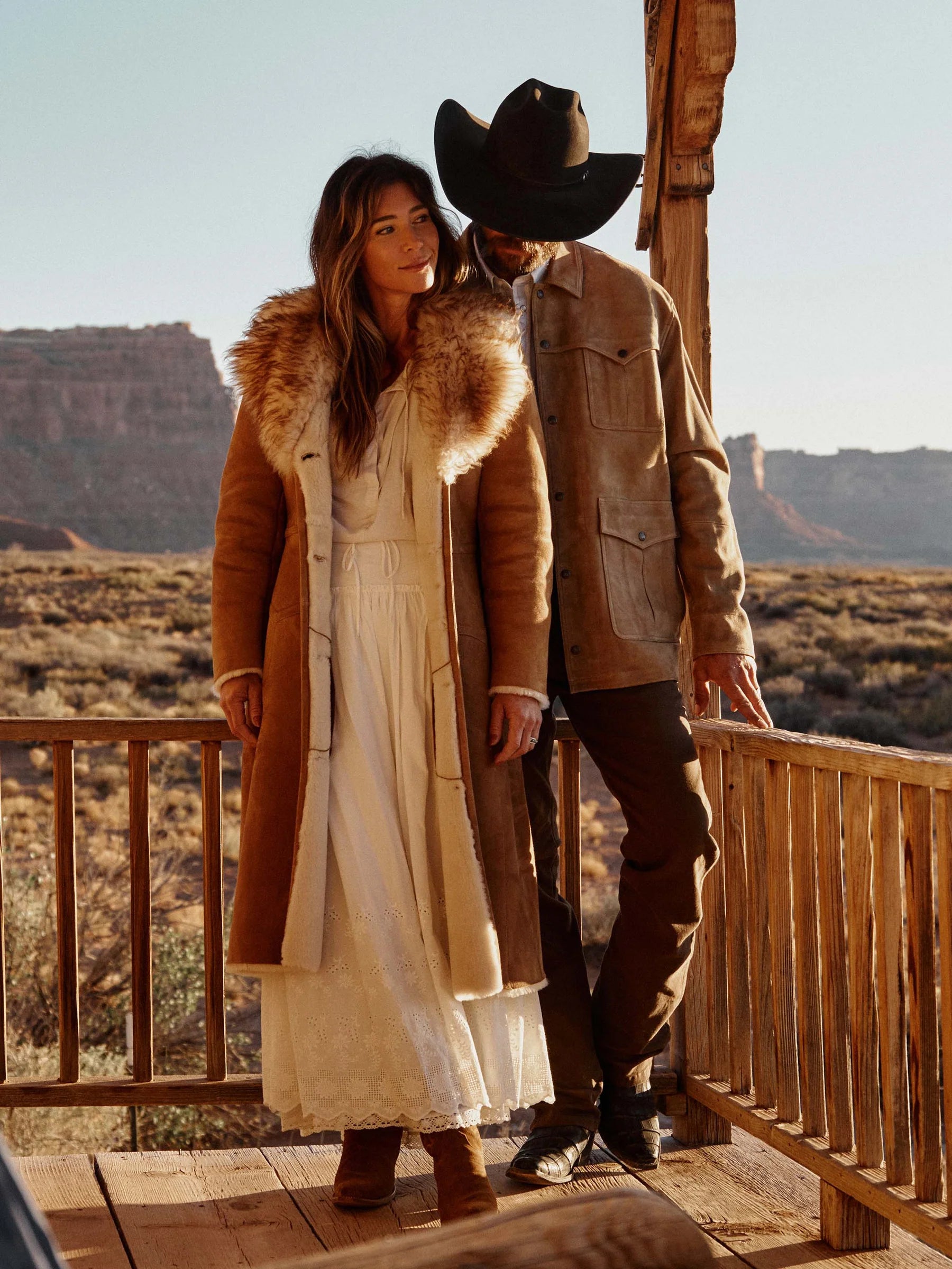 Schaefer Outfitter | Long Shearling Coat | Chestnut