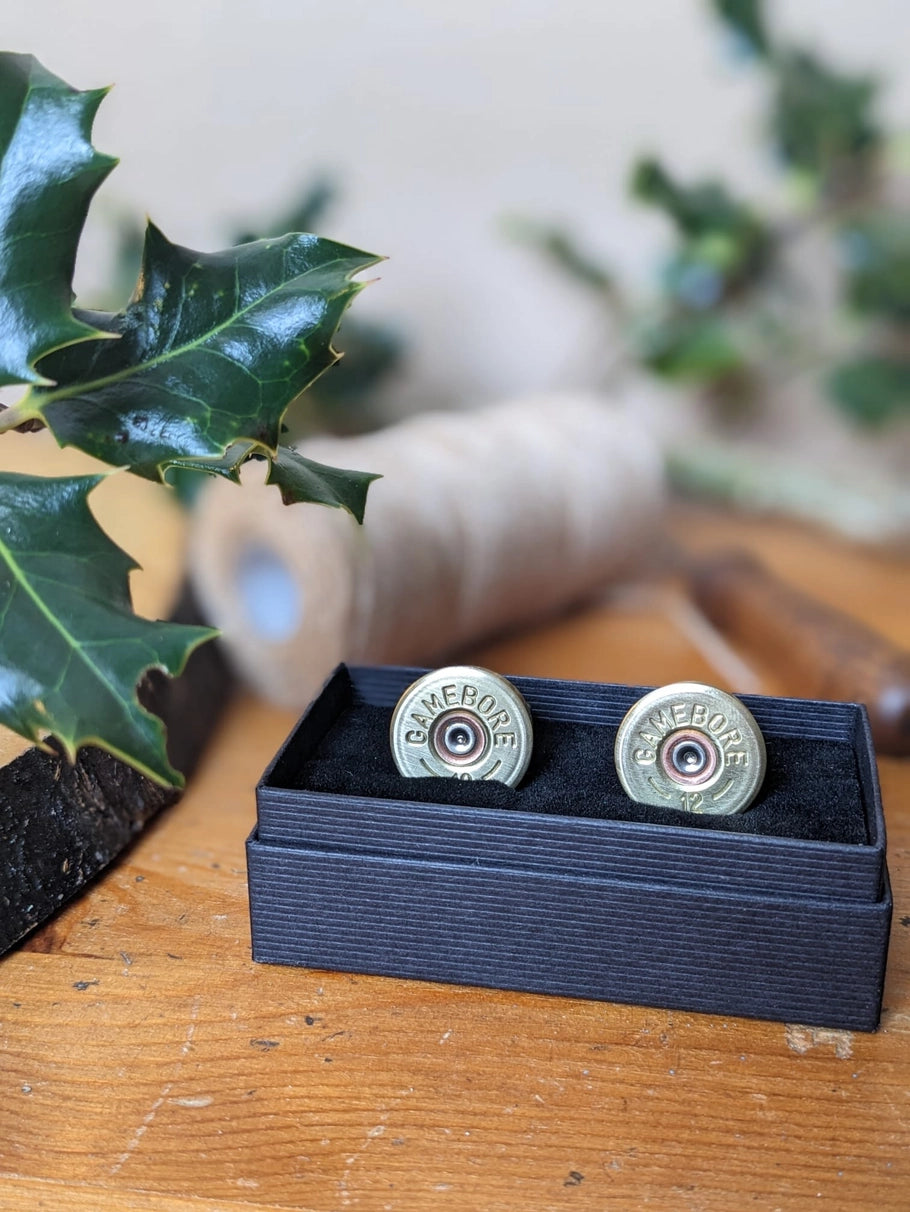 Upcycled Shotgun Cartridge Cufflinks | 20 Gauge