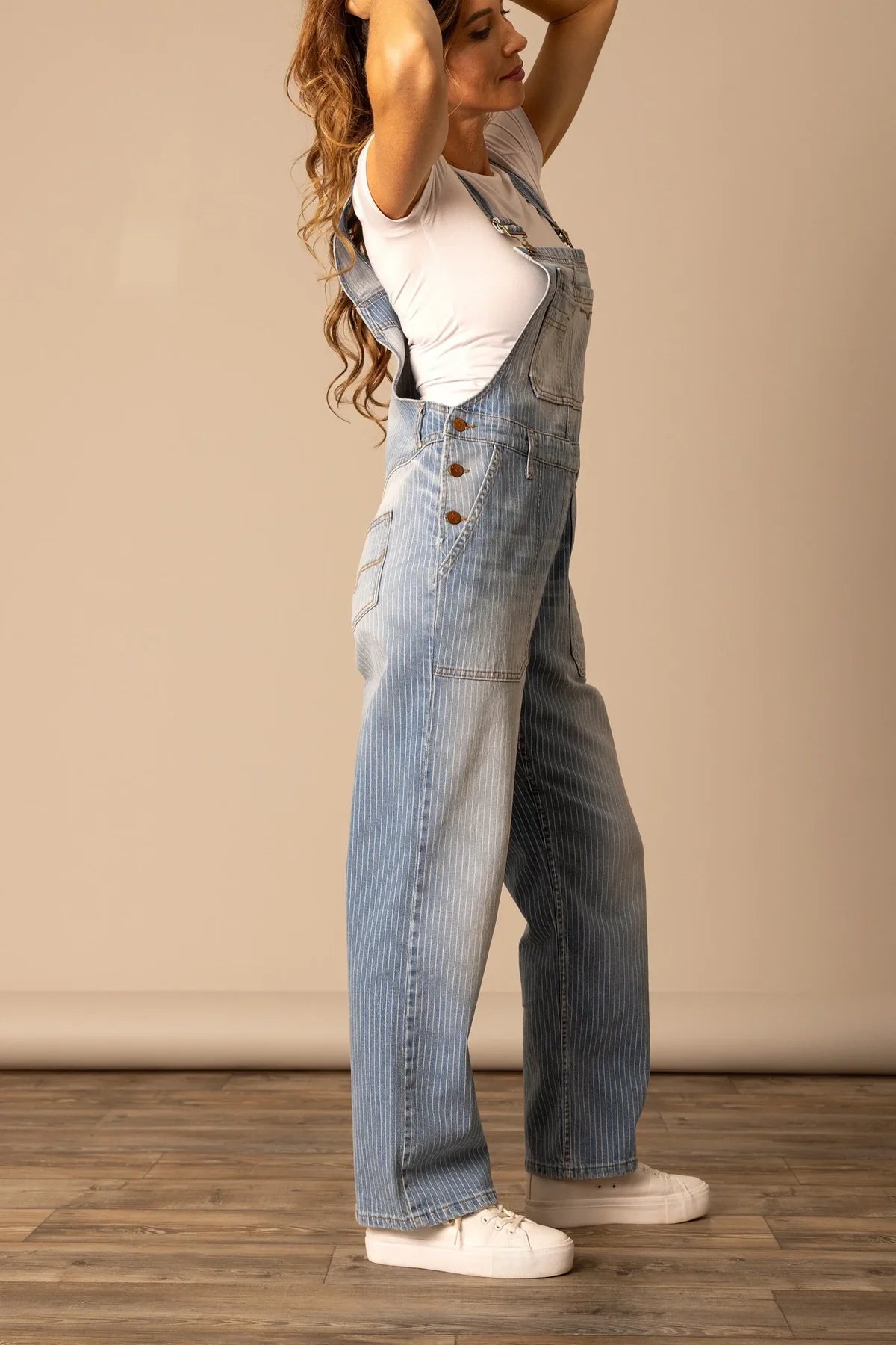 Kimes Ranch | Billy Coverall | Stripe Denim