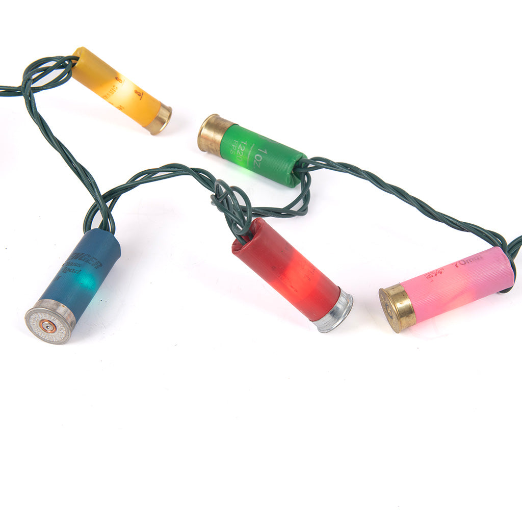 Hank's Bunkhouse | Upcycled Shotgun Shell Lights | Multi w/Pink