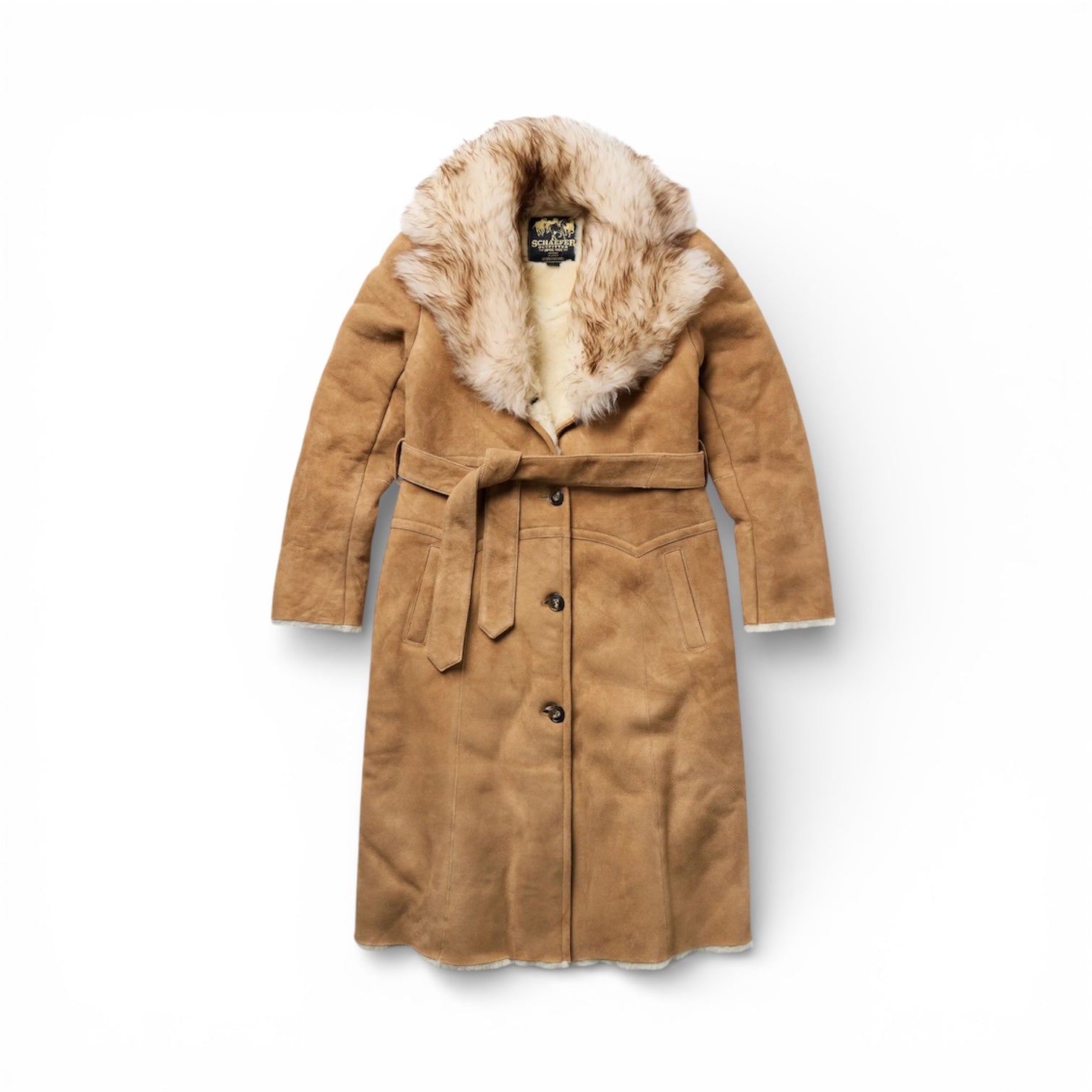 Schaefer Outfitter | Long Shearling Coat | Chestnut