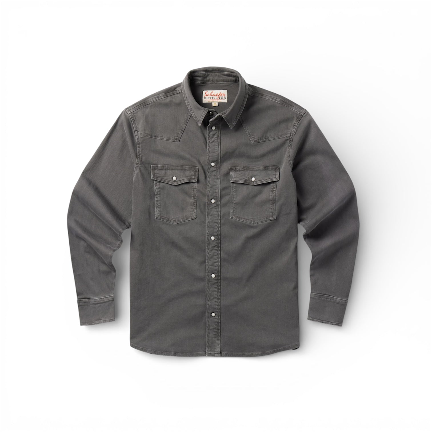 Schaefer Outfitter | Western Denim Snap Shirt | Carbon