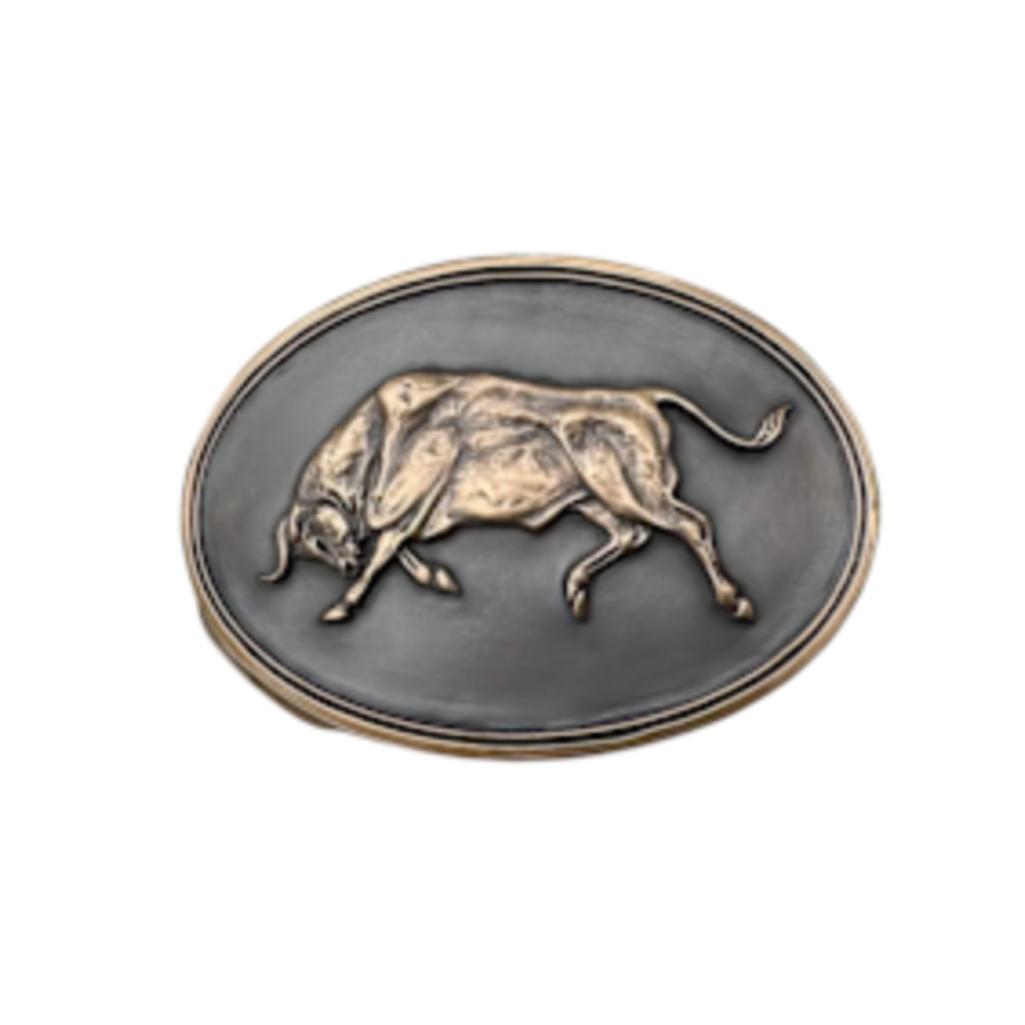 Bronze Bull Unstoppable Belt Buckle