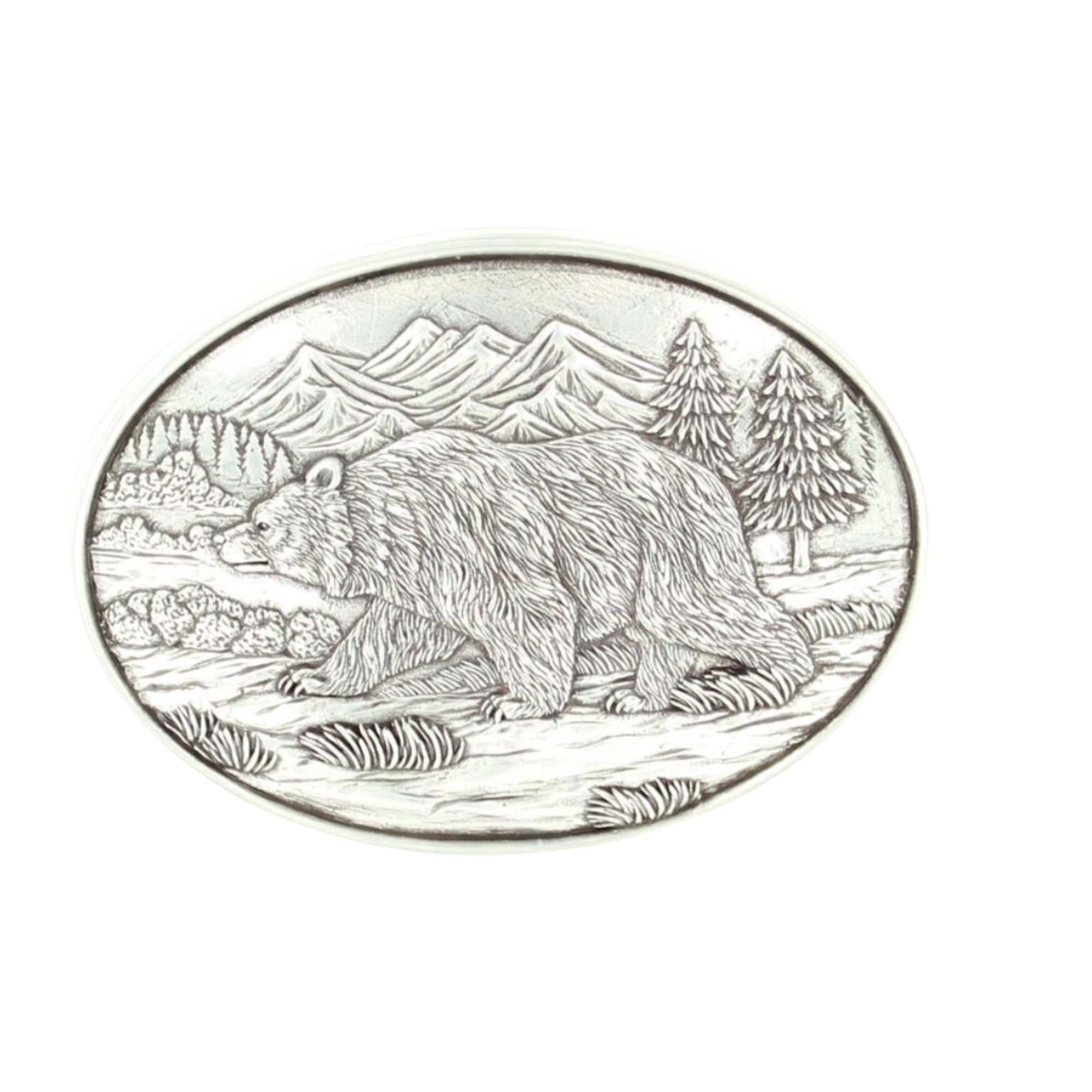 Men's Oval Grizzly Buckle