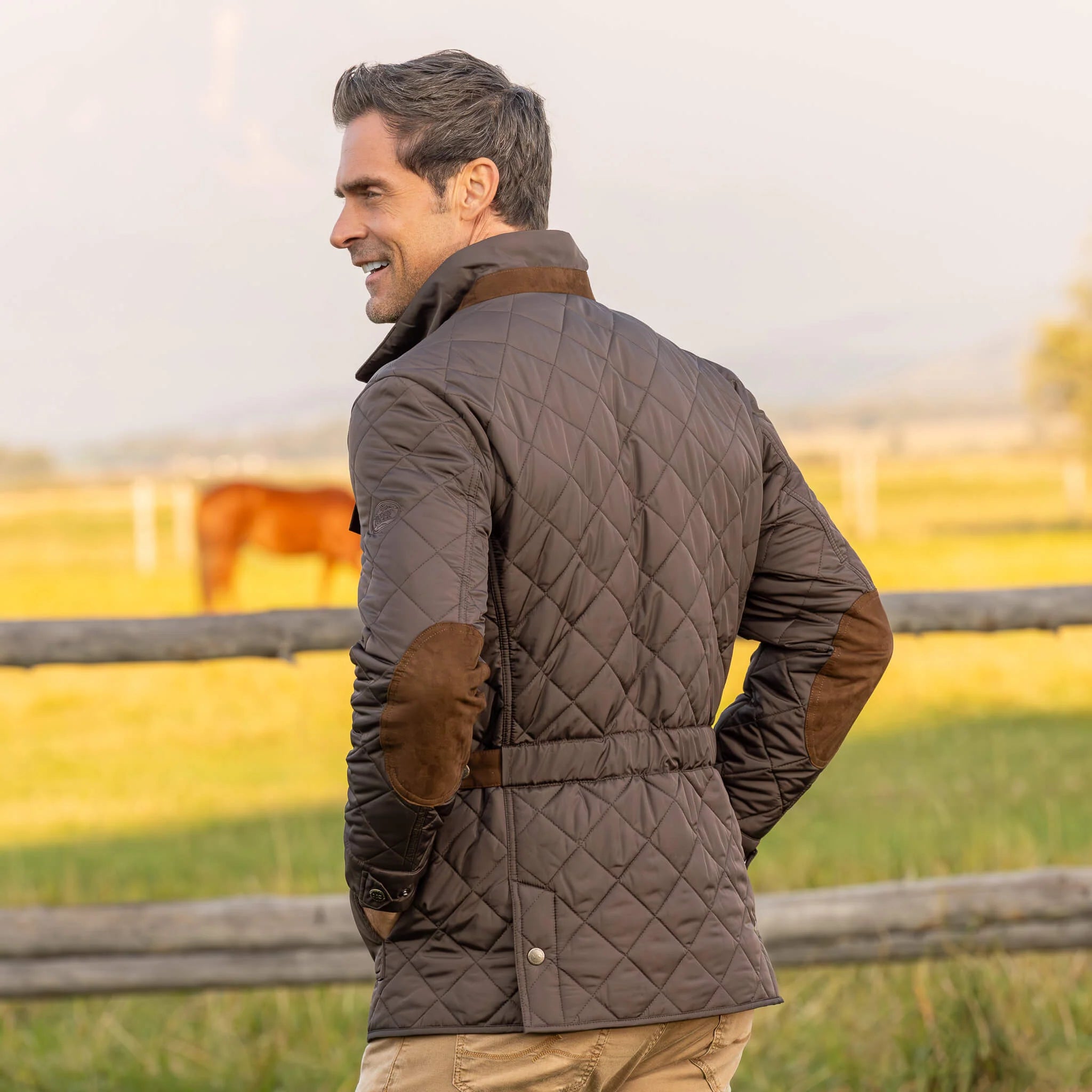Madison Creek | Adventurer Diamond Quilted Jacket | Gunmetal