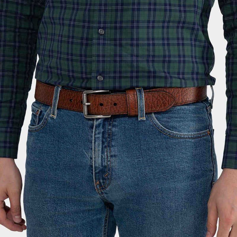 Vintage Bison Navajo Belt Peanut