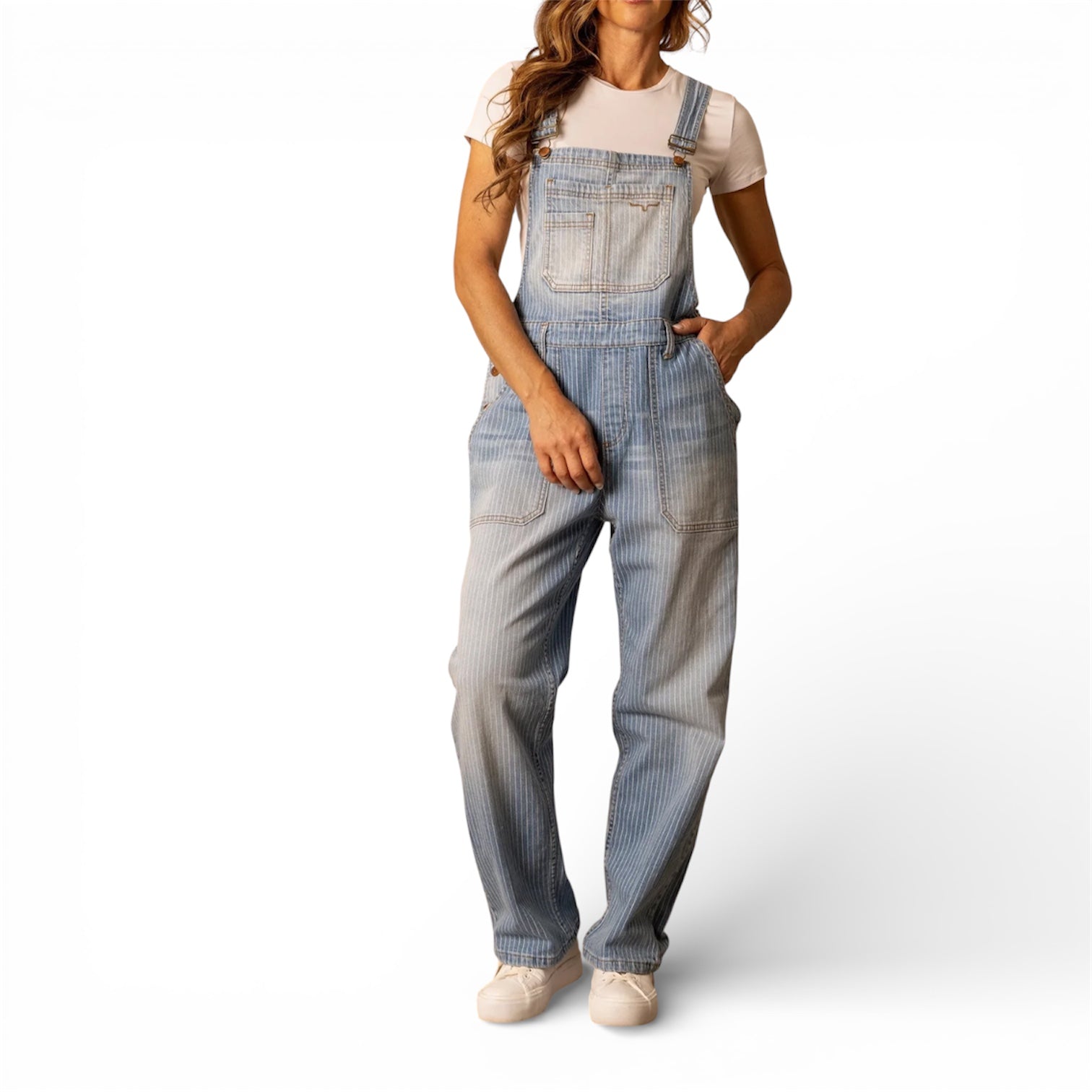 Kimes Ranch | Billy Coverall | Stripe Denim