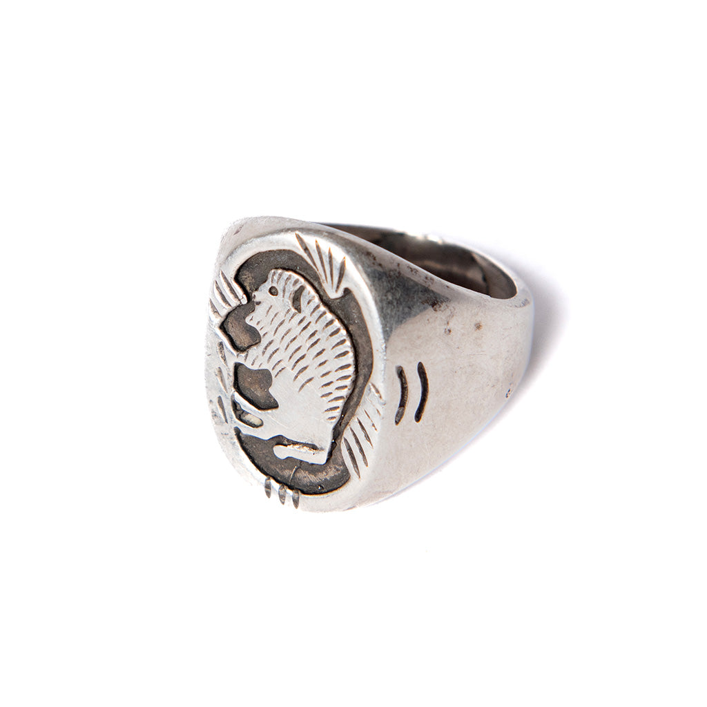 Vintage Bison Ring | Sterling Silver | Size 10