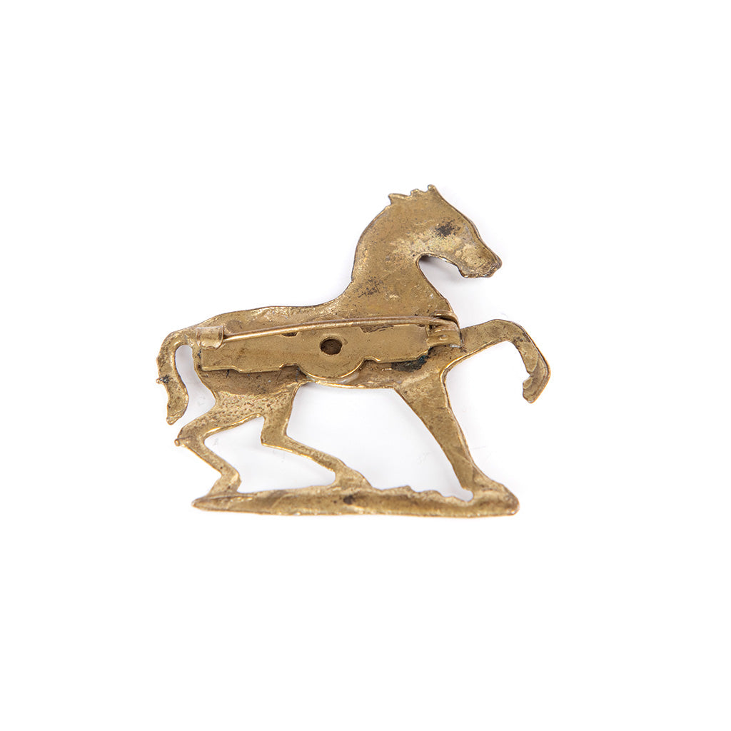 Vintage Brass Horse Pin