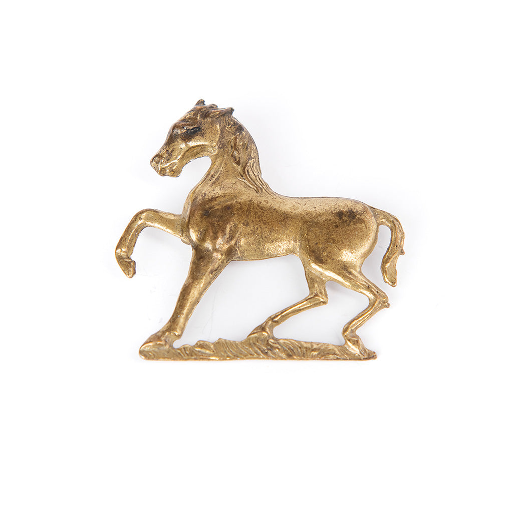 Vintage Brass Horse Pin