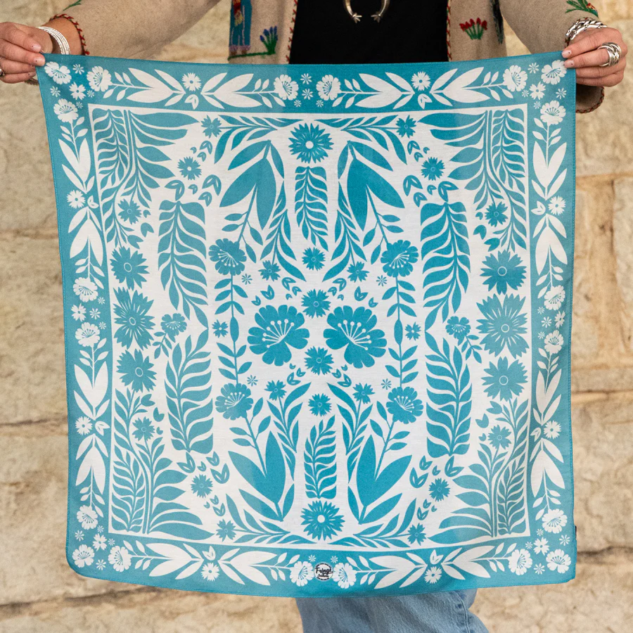Senorita Bandana 26" x 26" | Turquoise
