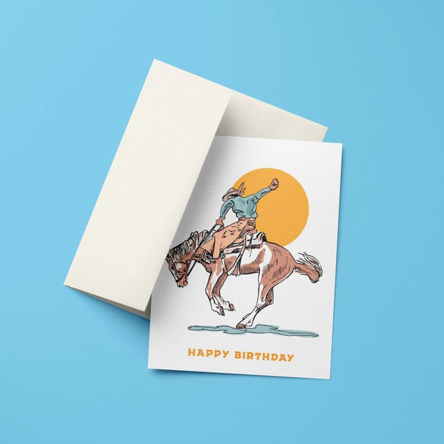 Cowboy Birthday Card 3