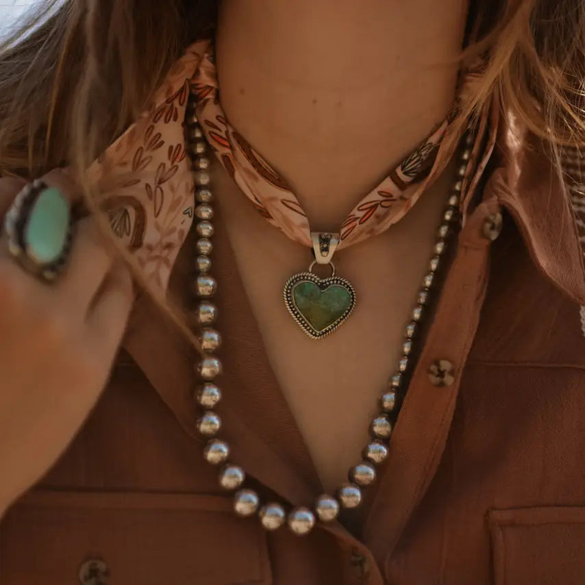 Western Harvest Silk Twilly Scarf | Dusty Rose