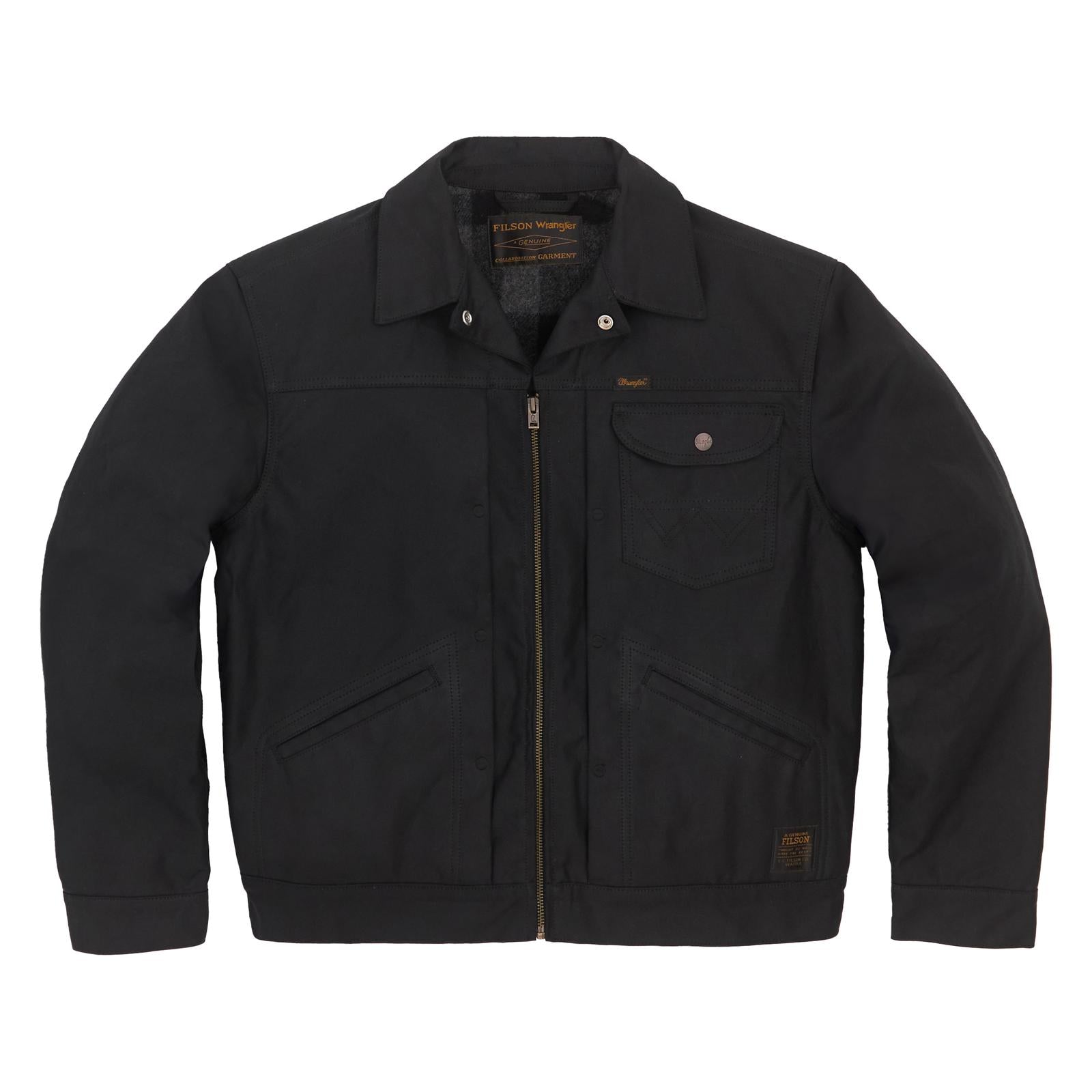 Wrangler® X Filson Adventure Jacket | Black w/ Chainstitching