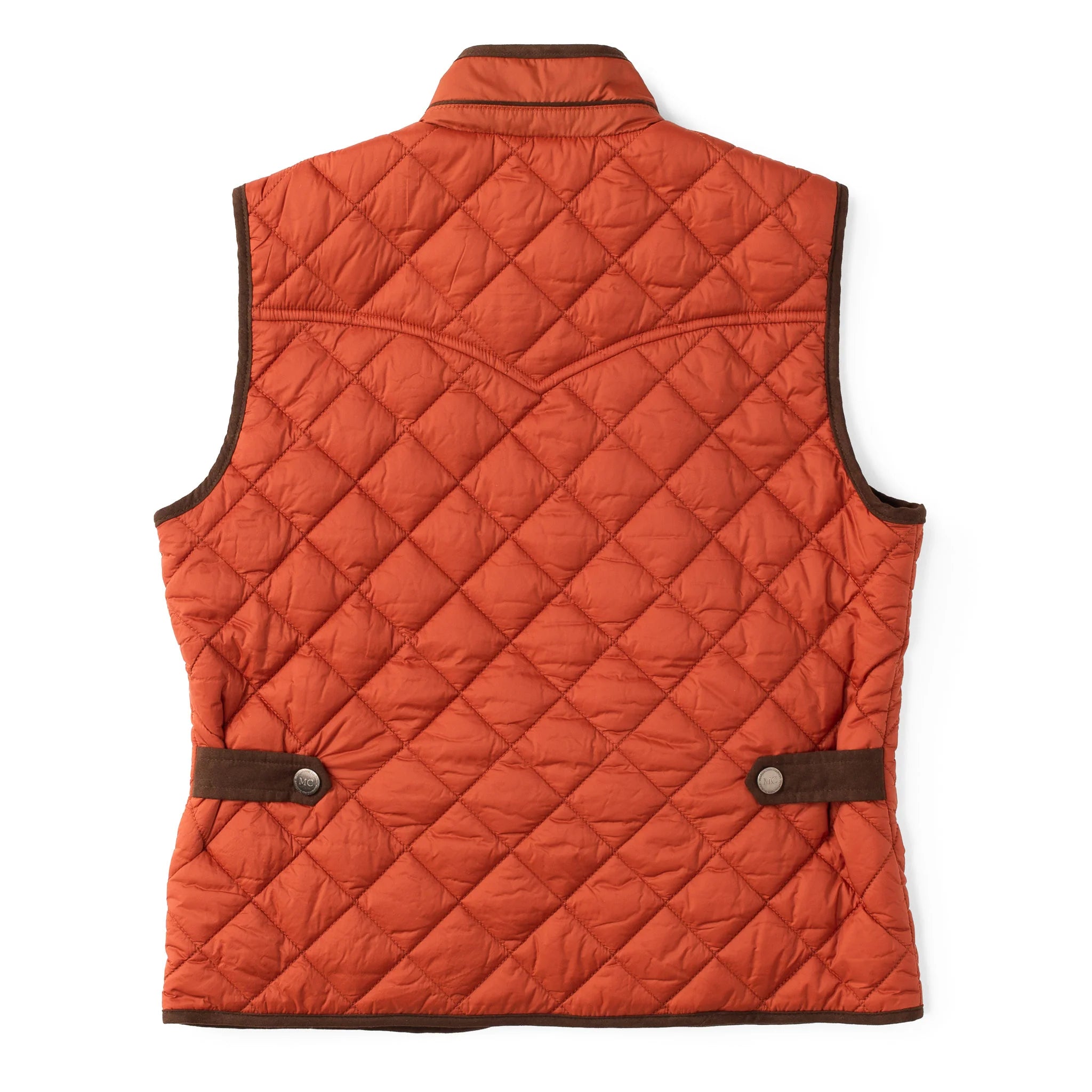 Madison Creek Outfitters | Ennis Quilted Vest | Burnt Orange