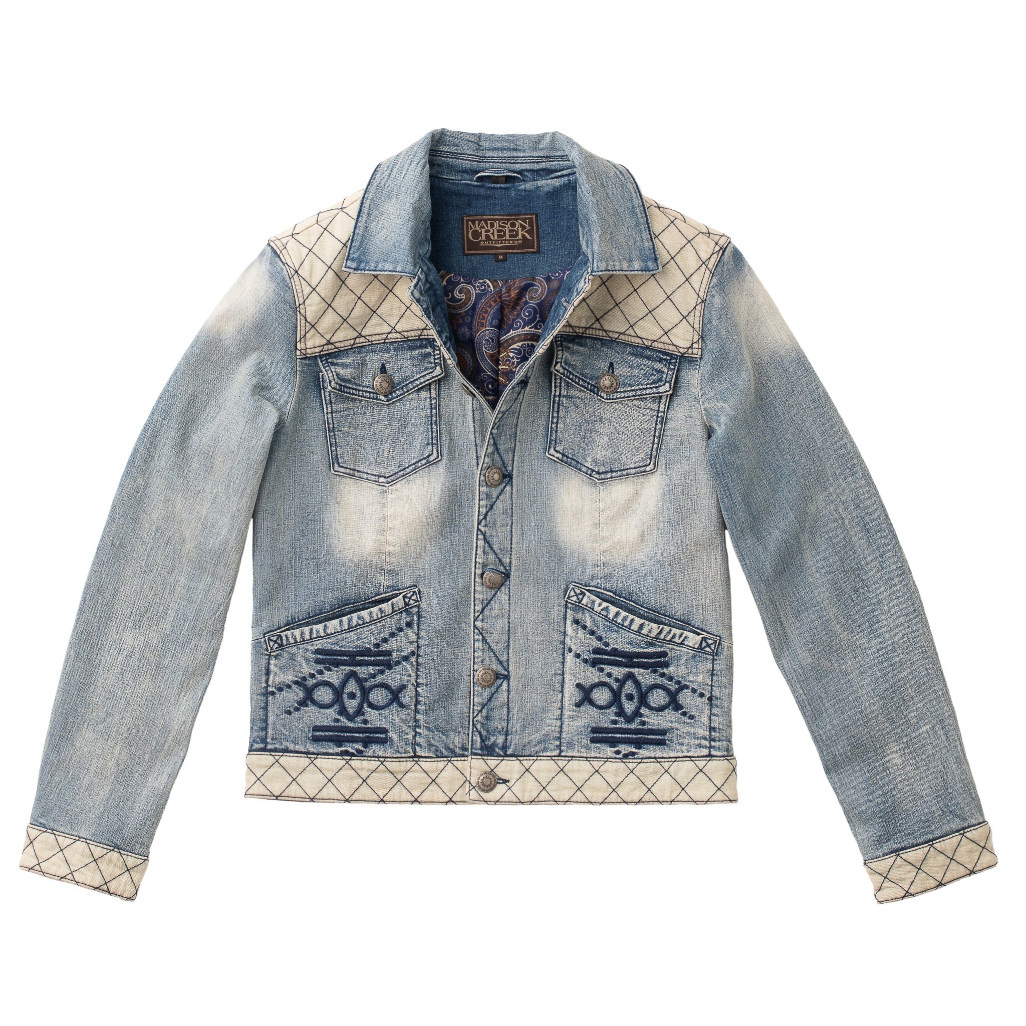 Madison Creek Outiftters | Faith Washed Denim Jacket
