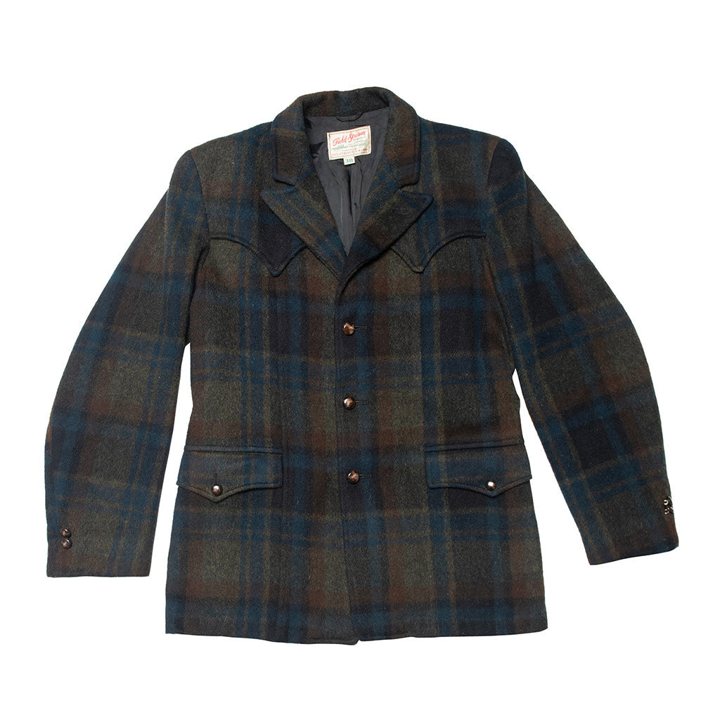 Field and Stream Olive Plaid Western Jacket 1