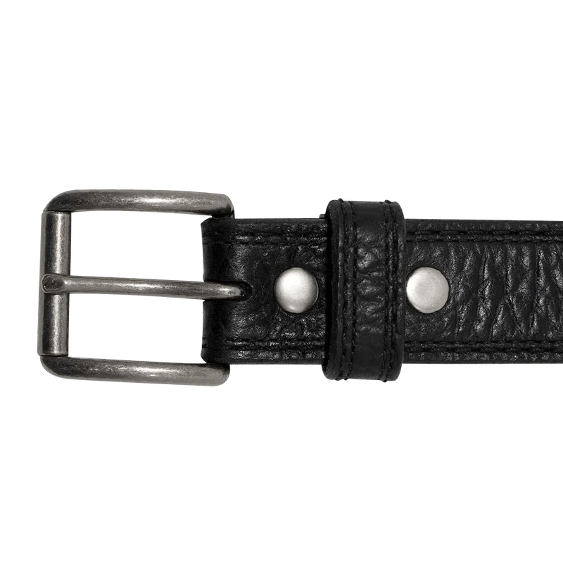 Vintage Bison Navajo Belt Black