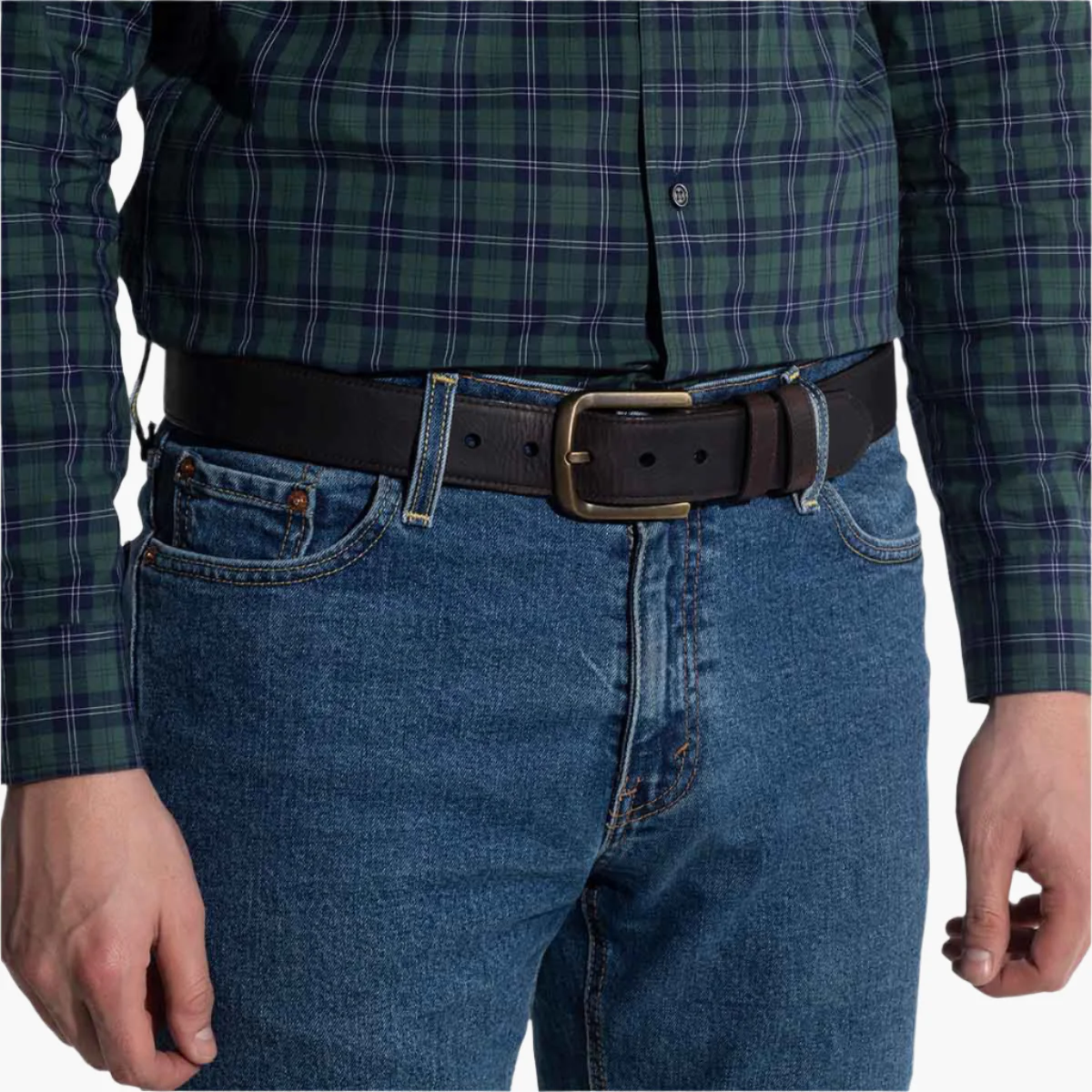 Vintage Bison | Calhoun Bison Belt | Chocolate