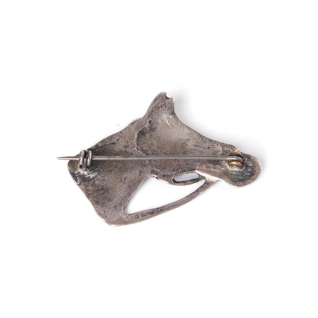 Vintage Sterling Horse Head Pin