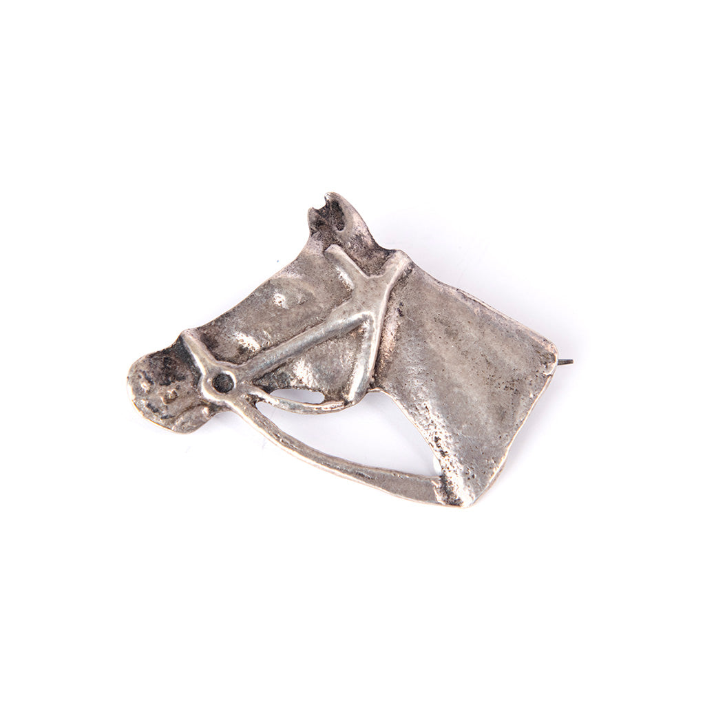 Vintage Sterling Horse Head Pin