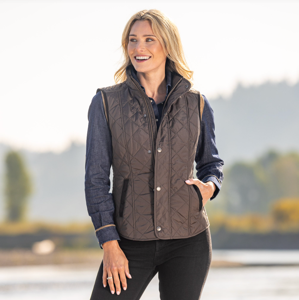 Madison Creek Outfitters | Vista Quilted Vest | Gunmetal
