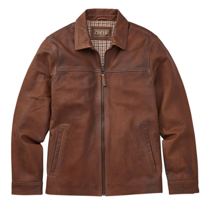 Madison Creek Outfitters | Hickory Leather Jacket | Bark
