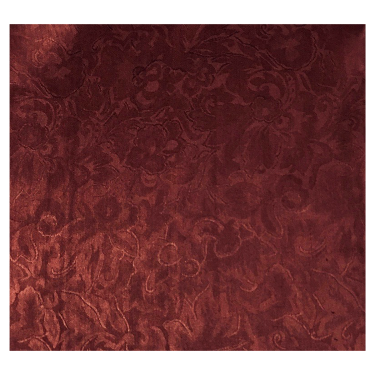 Jacquard Cranberry Silk Scarf
