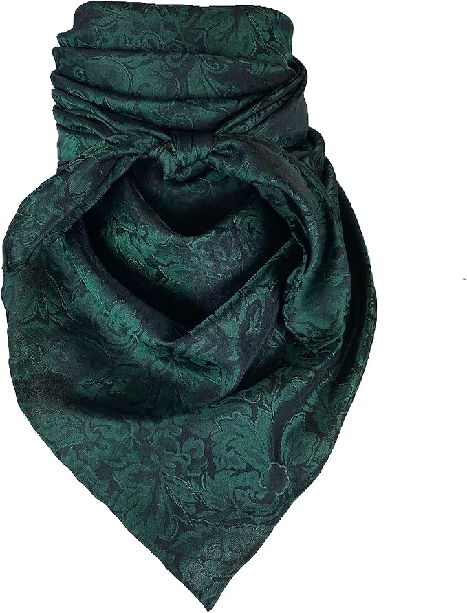 Baroque Silk Wild Rag Basil