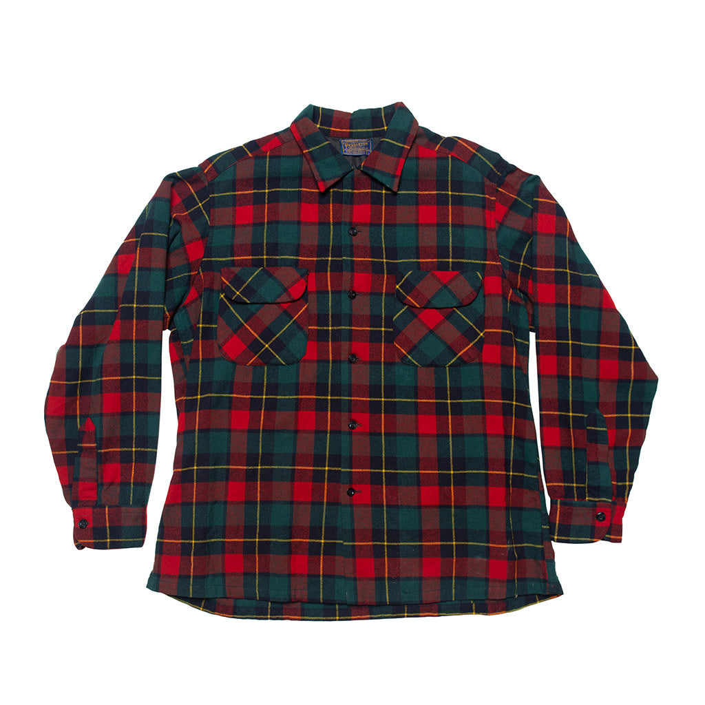 Pendleton Red Green Plaid Shirt 2