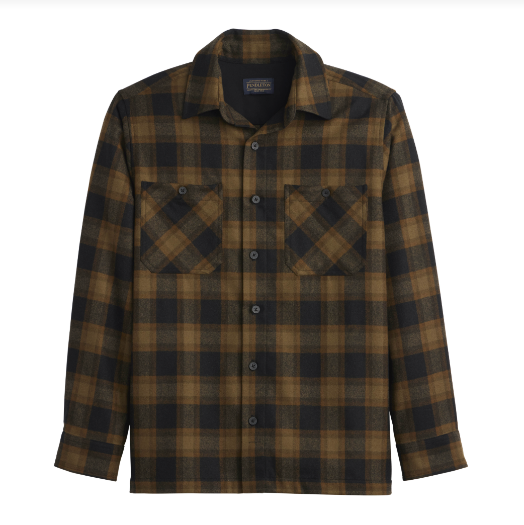 Pendleton | Umatilla Work Shirt | Olive/Black Check