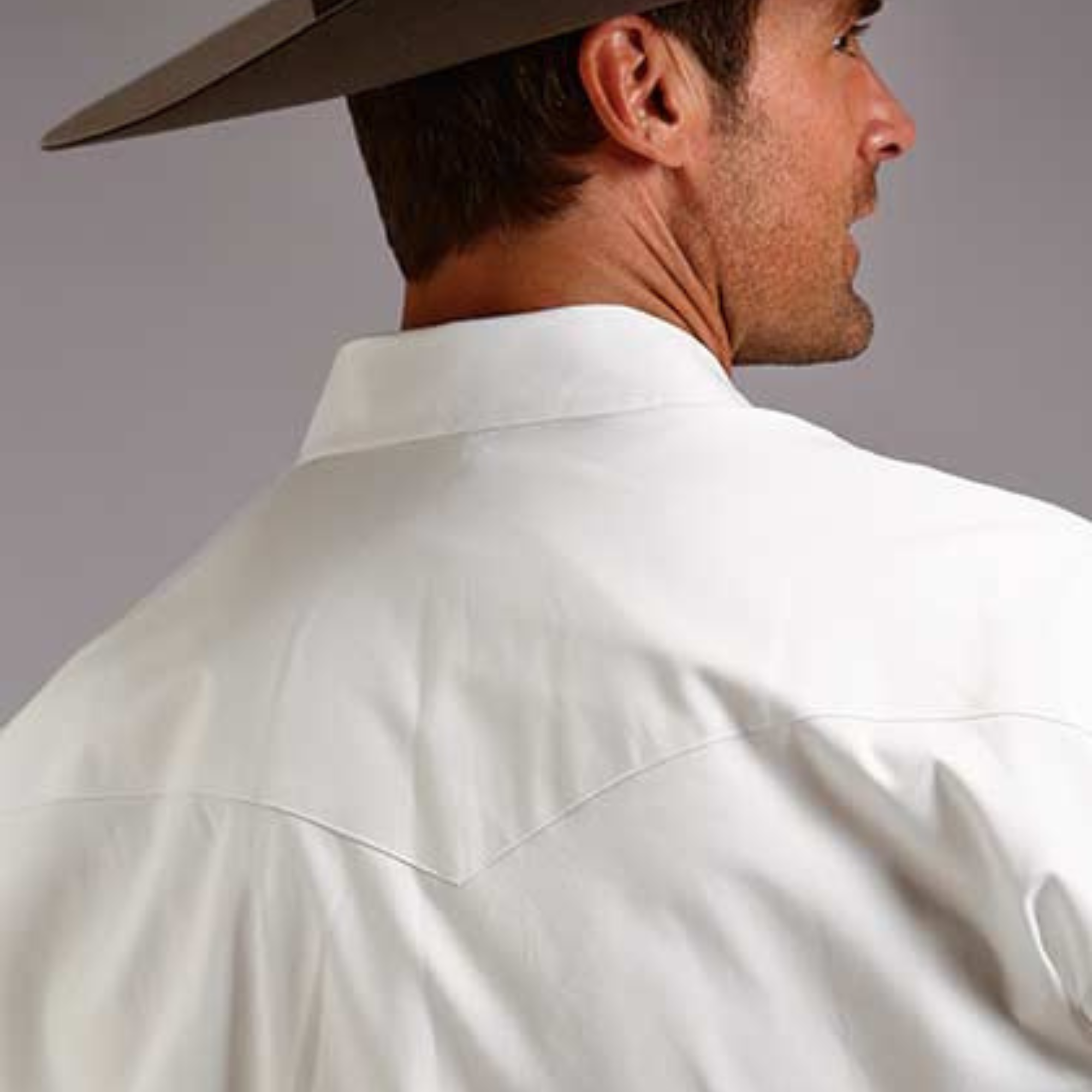 Men's Smile Pocket Shirt White