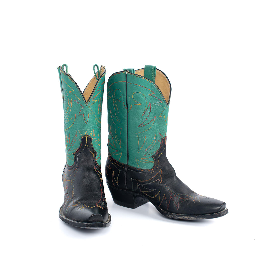 Rocket Buster Women's Teal & Blue Cowboy Boots | 7 1/2 M
