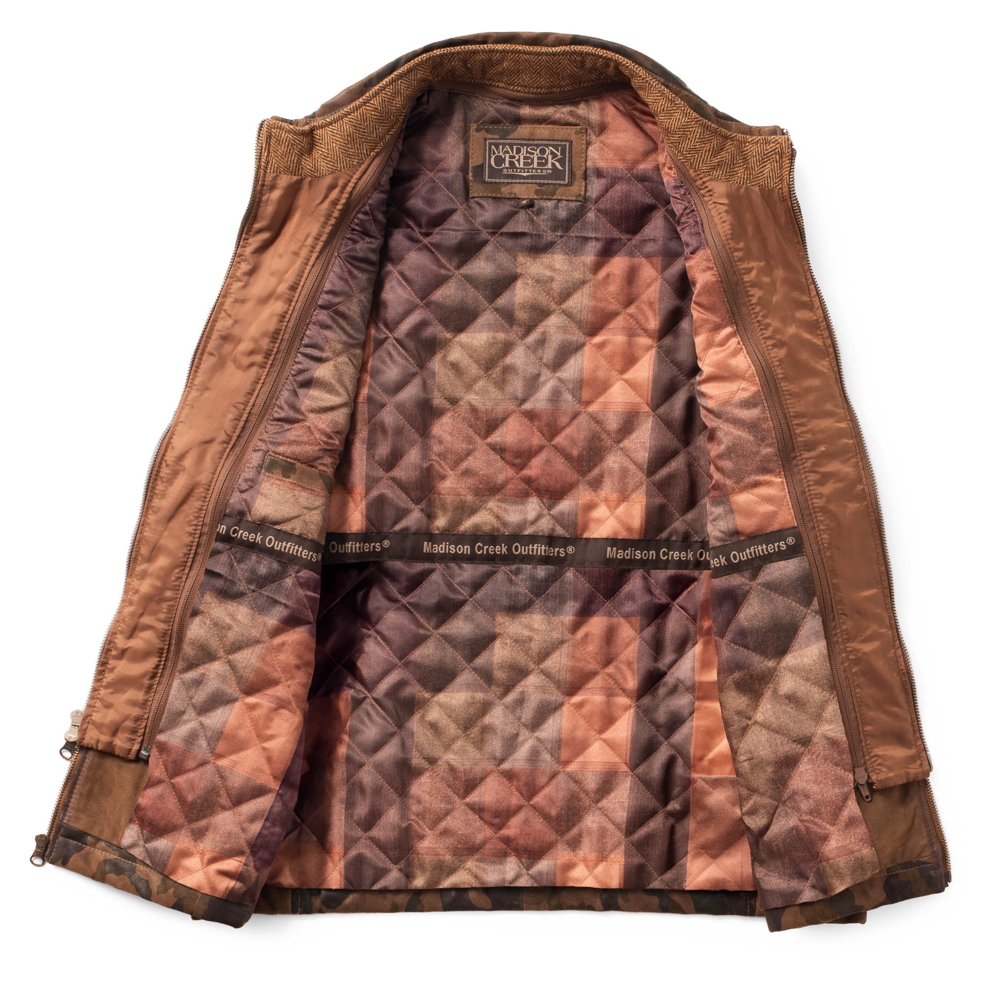 Madison Creek Outfitters | Ranger Waxed Suede Vest | Camo