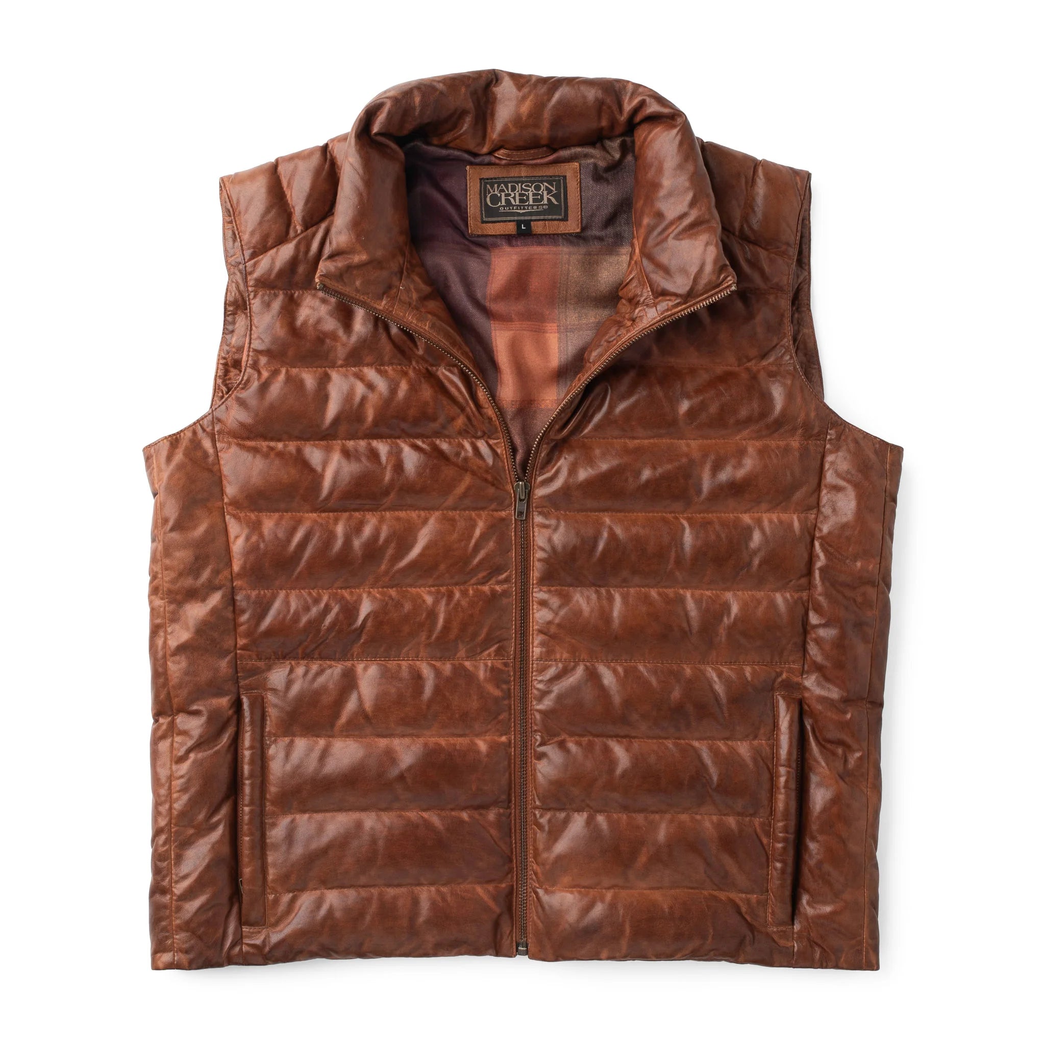 Madison Creek Outfitters | Elk Horn Lambskin Puffer Vest