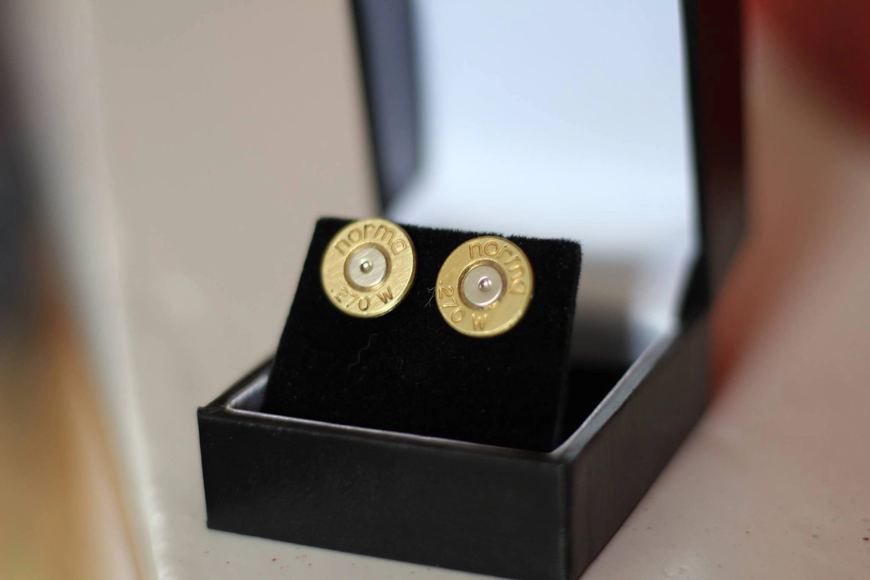 Stud Upcycled Bullet Earrings