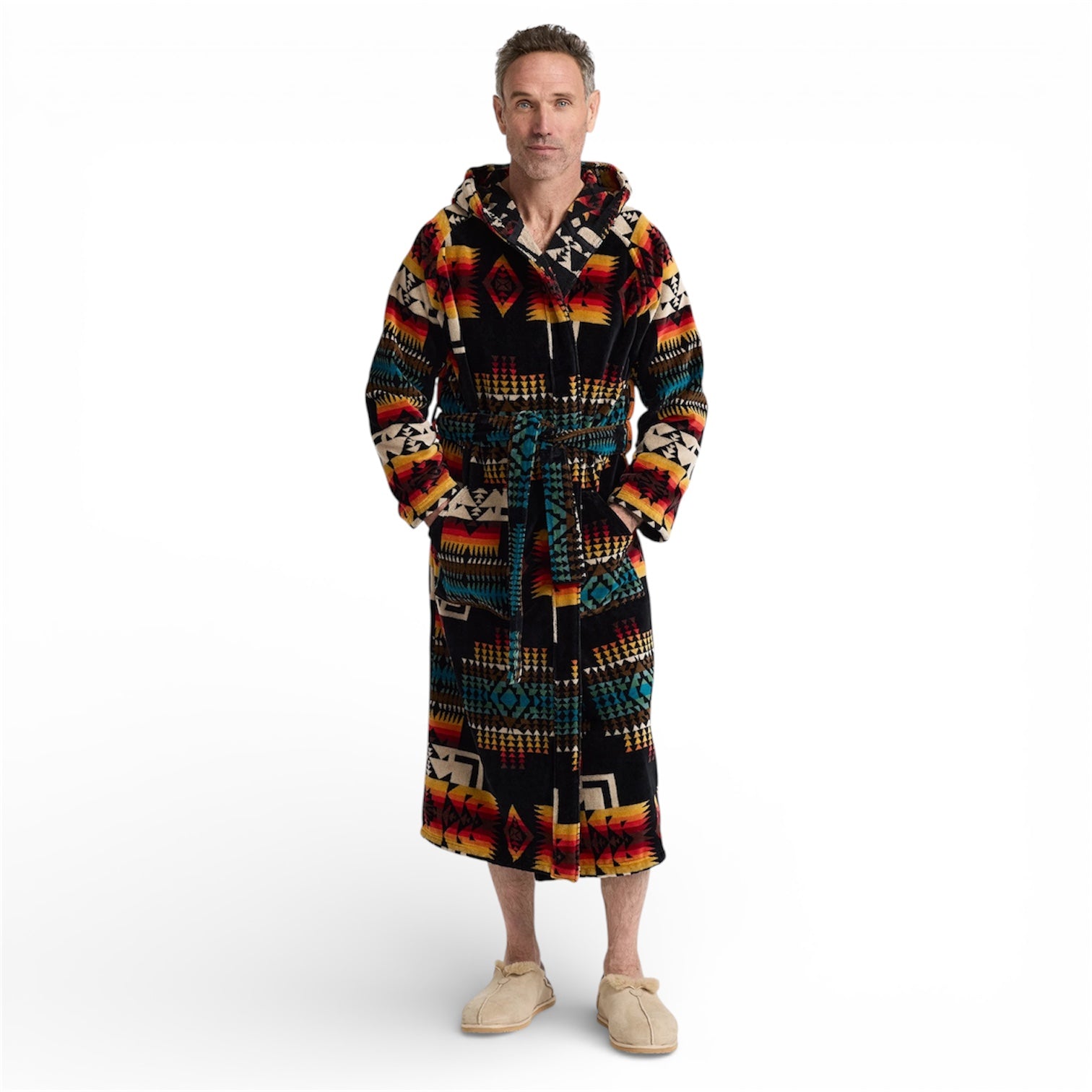 Pendleton | Men's Robe | Chief Joseph Black