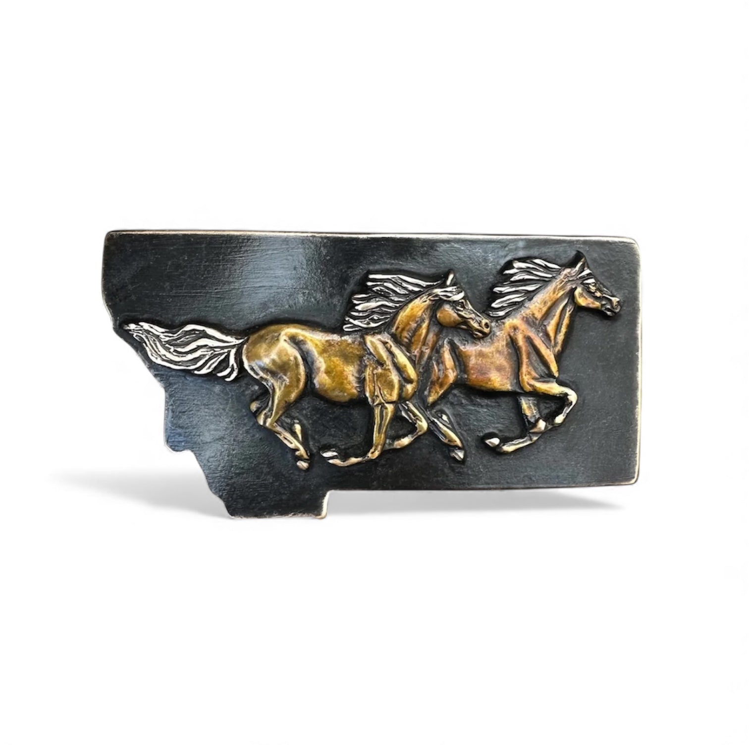 Waterhorse Bronze | Montana Running Horses | Black