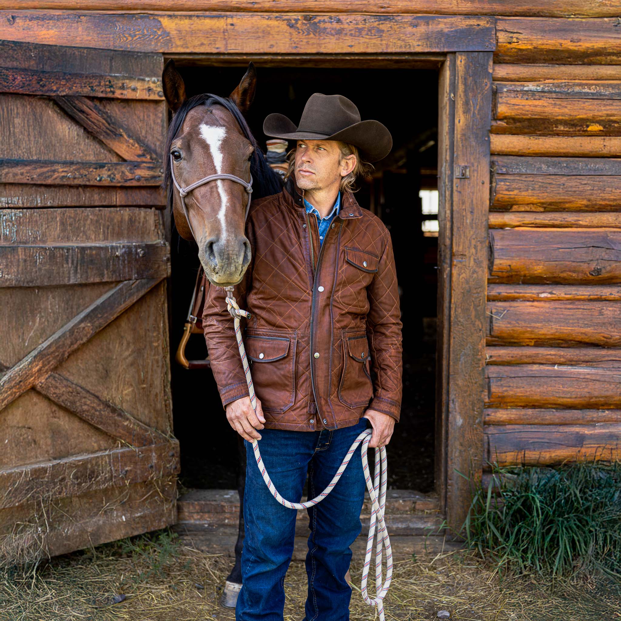 Madison Creek Outfitters | Sedona Waxed Suede Jacket | Bourbon