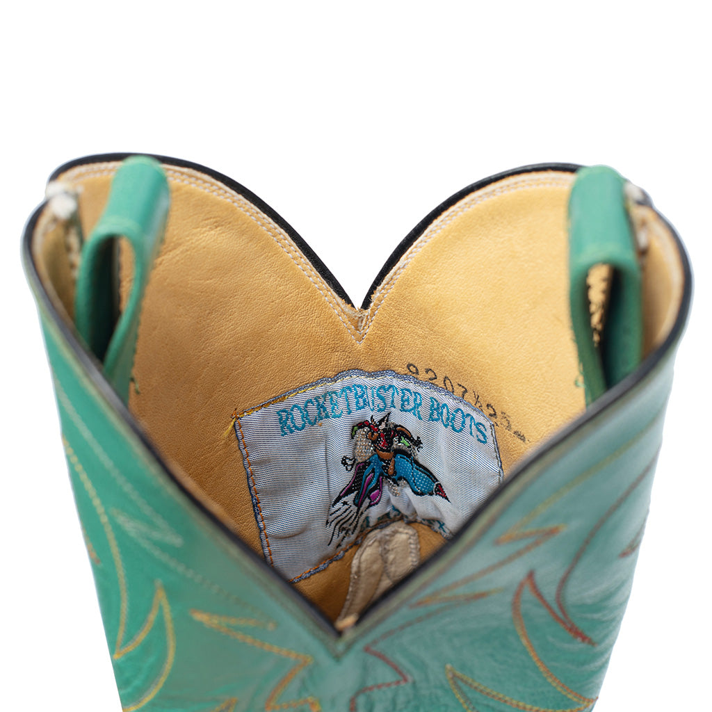Rocket Buster Women's Teal & Blue Cowboy Boots | 7 1/2 M