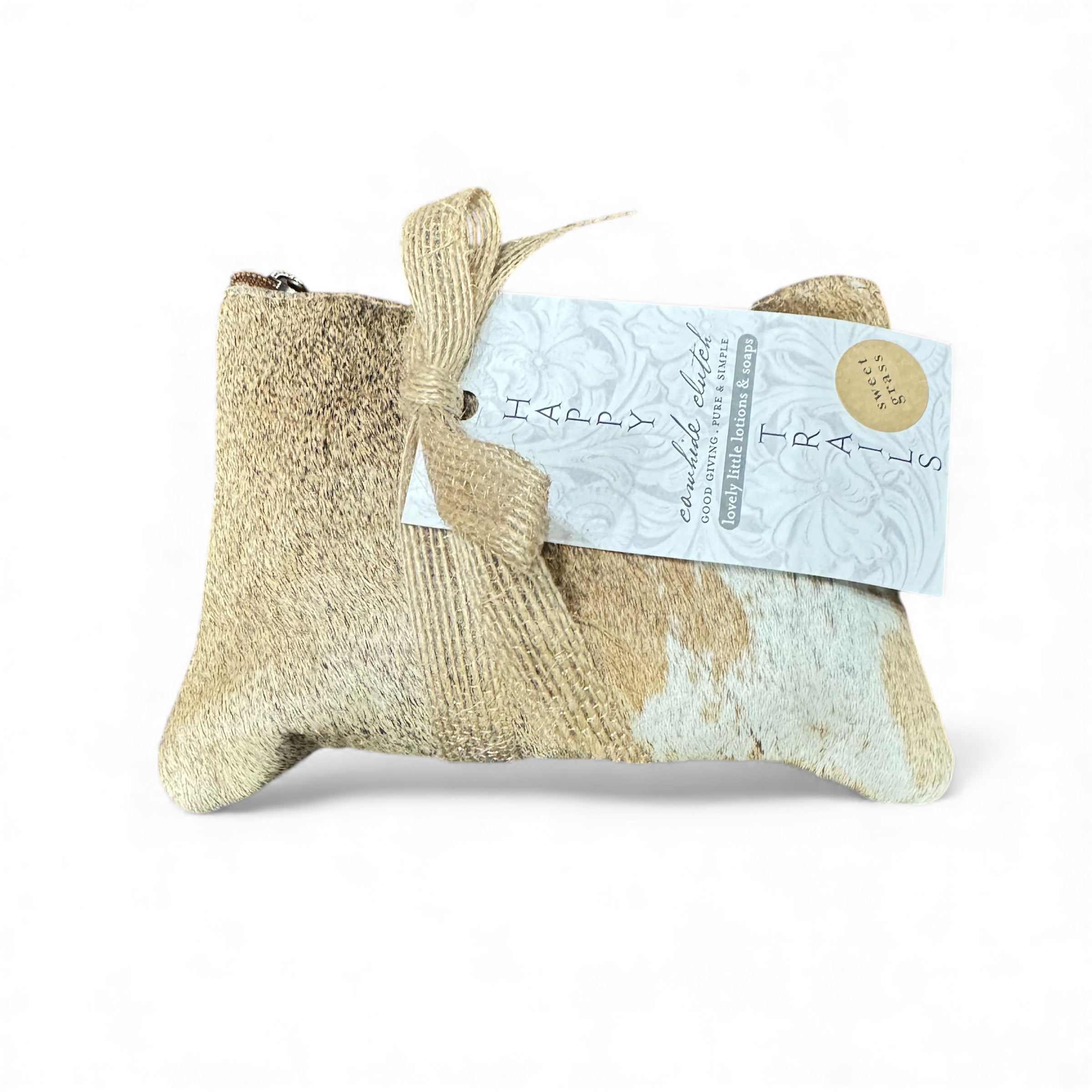 Ranch Organics | Happy Trails Pouch | Brown Cowhide | Sweet Grass
